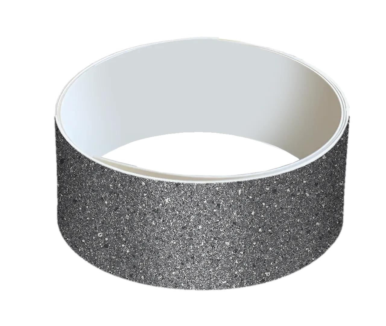 Fibo Kantlist til benk 125 KRY Sort Granitt 1500 mm