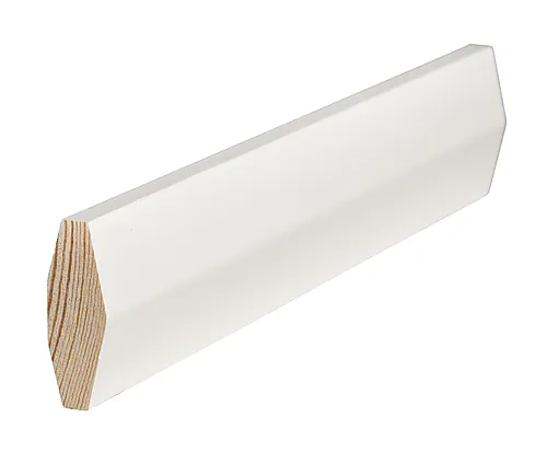 Taklist skrå 14x40 mm hvitmalt furu NCS S0502Y