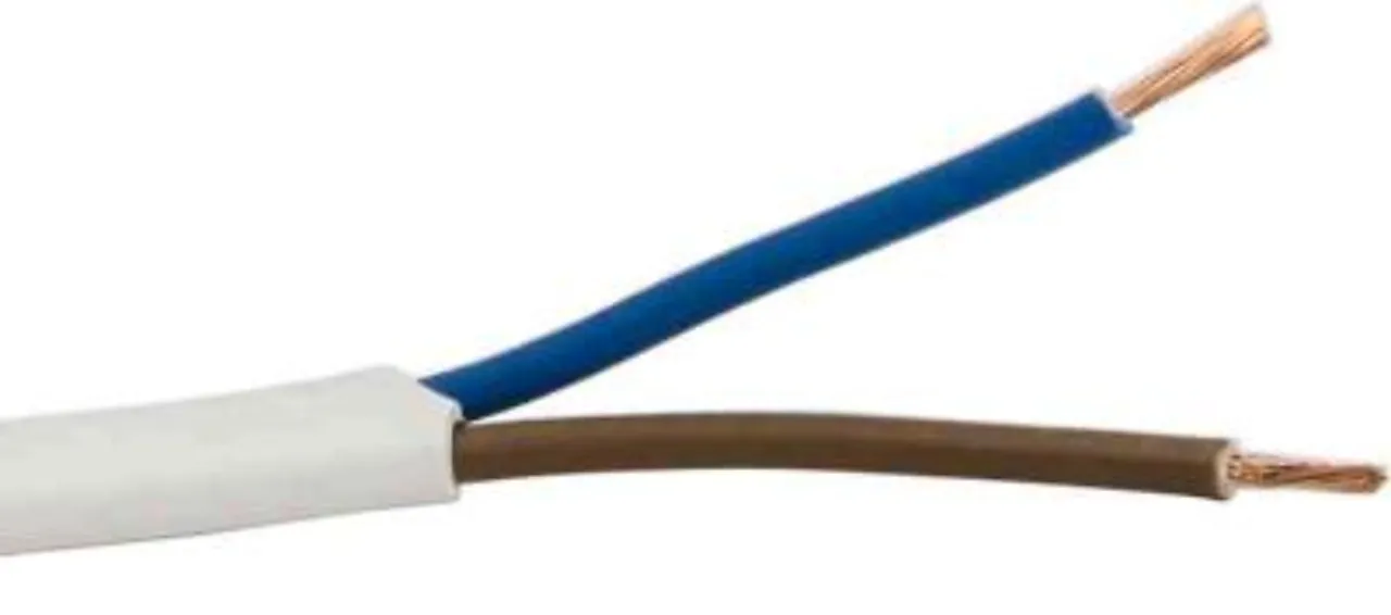 Kabel pl 2x0,75 hvit 5m/ring h03vvh2-f Kabel pl 2x0,75 hvit 5m/ring h03vvh2-f