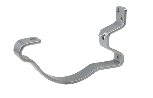 Rennekrok med lufting stål silver 125 mm
